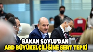 Bakan Soylu'dan ABD Büyükelçiliğine sert tepki