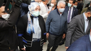 Bakanlardan tedavileri süren depremzedelere geçmiş olsun ziyareti