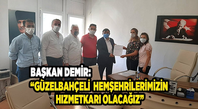 Başkan Demir ve yeni yönetimi mazbatasını aldı