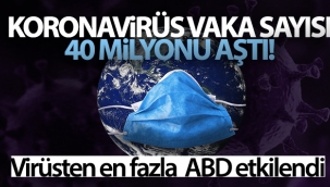 Dünya genelinde korona vaka sayısı 40 milyonu aştı