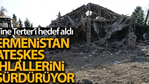 Ermenistan ordusu insani ateşkes ihlal ederek Terter'e ateş açtı