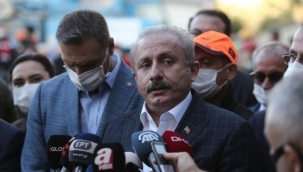 TBMM Başkanı Şentop enkaz bölgesinde