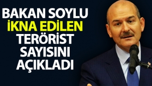 Bakan Soylu, ikna edilen terörist sayısını açıkladı!