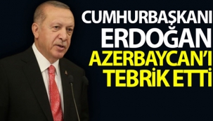 Cumhurbaşkanı Erdoğan, Azerbaycan'ın Şuşa zaferini tebrik etti