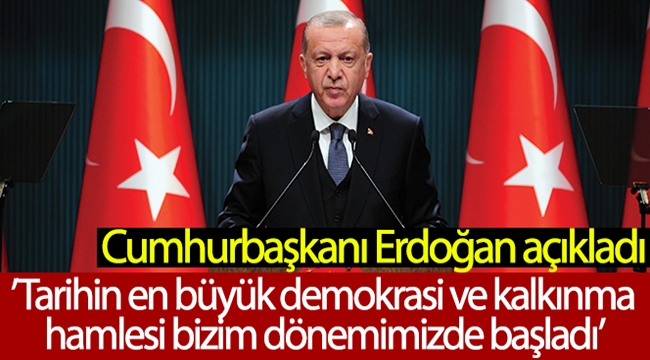 Cumhurbaşkanı Erdoğan: "Biz buralara vesayetin paraşütü ile gelmedik"