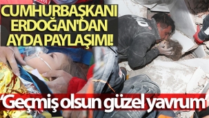 Cumhurbaşkanı Erdoğan'dan Ayda paylaşımı