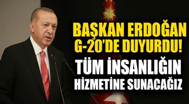 Cumhurbaşkanı Erdoğan, G20 Liderler Konferansı'ndan önemli açıklamalar