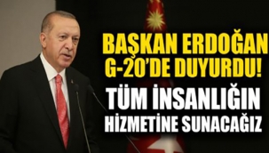 Cumhurbaşkanı Erdoğan, G20 Liderler Konferansı'ndan önemli açıklamalar