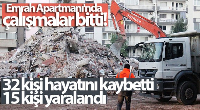 Emrah Apartmanı'nda 32 ölü, 15 yaralıyla çalışmalar bitti