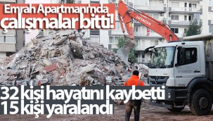 Emrah Apartmanı'nda 32 ölü, 15 yaralıyla çalışmalar bitti