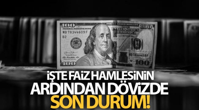 Faiz hamlesinin ardından dövizde son durum!