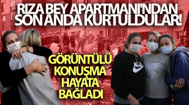 Rıza Bey Apartmanı'ndan son anda kurtuldular