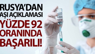 Rusya'dan aşı açıklaması