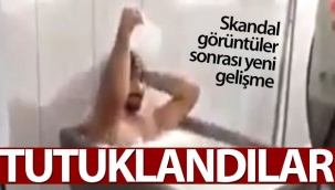 Süt kazanında banyo keyfi yapanlar tutuklandı