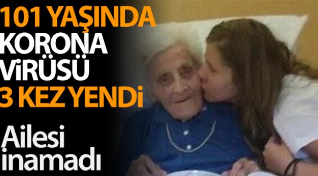 9 ayda 3 kez korona olan 101 yaşındaki kadın taburcu oldu