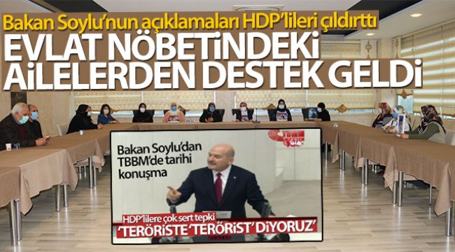 Bakan Soylu'nun açıklamaları HDP'lileri çıldırttı, evlat nöbetindeki ailelerden destek geldi