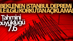 Beklenen İstanbul depreminin tahmini büyüklüğü 7.6