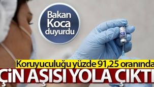 Covid-19 aşısı Çin’den Türkiye’ye doğru yola çıktı