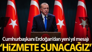Cumhurbaşkanı Erdoğan'dan yeni yıl mesajı