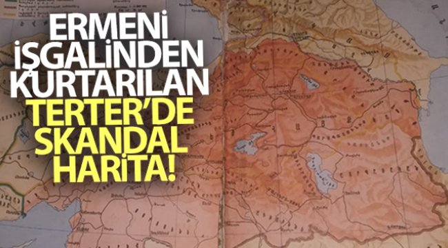 Ermeni işgalinden kurtarılan Terter'de skandal harita