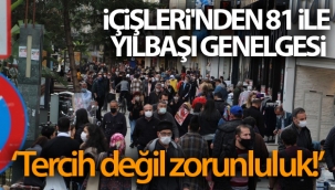 İçişleri'nden 81 ile yılbaşı genelgesi