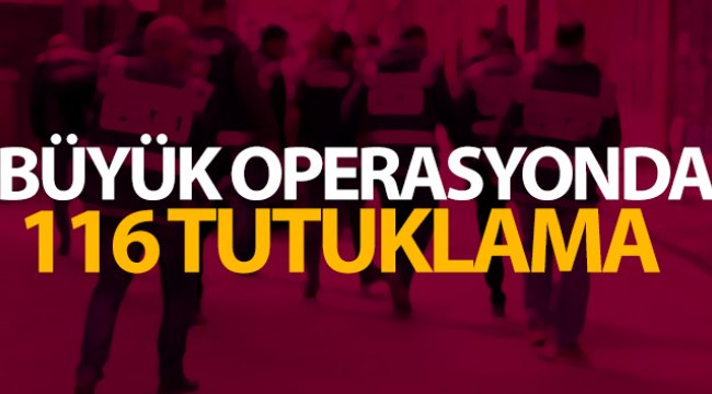 İzmir'deki FETÖ operasyonunda 116 tutuklama