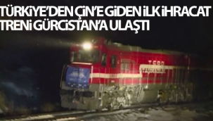 Türkiye'den Çin'e giden ilk ihracat treni Gürcistan'a ulaştı