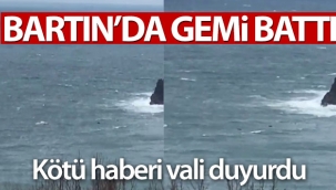 Bartın açıklarında Rus bandralı gemi battı