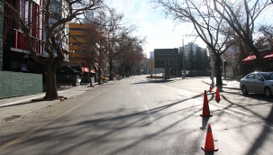 Başkent sokakları yeni yılın ilk gününde ıssız kaldı