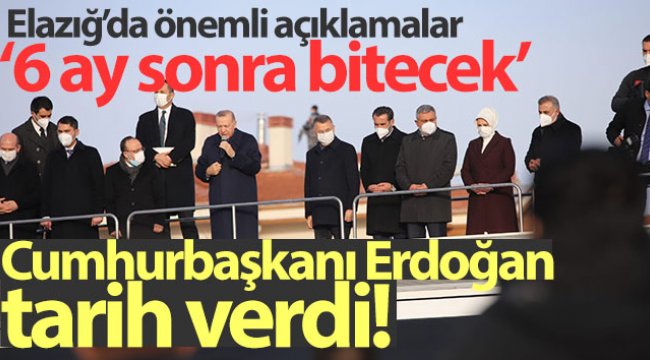 Cumhurbaşkanı Erdoğan'dan Elazığ'da deprem konutları teslim töreninde konuştu