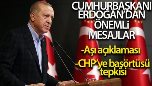 Cumhurbaşkanı Erdoğan'dan gündeme dair önemli açıklamalar