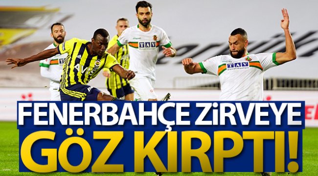 Fenerbahçe, Alanyaspor'u 2-1 mağlup etti