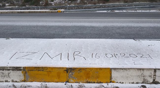 İzmir'de kar yağışı sürprizi