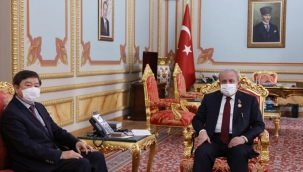 TBMM Başkanı Mustafa Şentop, TÜRKSOY Genel Sekreteri Kaseinov'u kabul etti