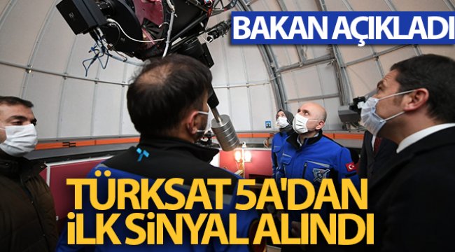 Türksat 5A'dan ilk sinyal alındı