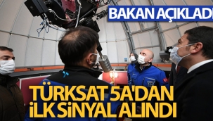 Türksat 5A'dan ilk sinyal alındı