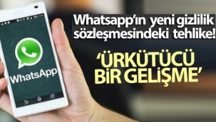 Whatsapp’ın yeni gizlilik sözleşmesindeki tehlike