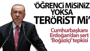 Cumhurbaşkanı Erdoğan, Boğaziçi Üniversitesi'ndeki olaylara sert tepki gösterdi