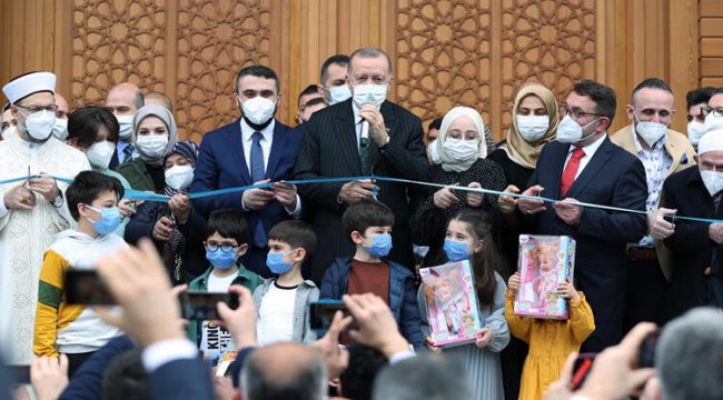 Cumhurbaşkanı Erdoğan Rize'de cami açılışına katıldı