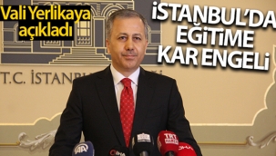 İstanbul'da eğitime kar engeli