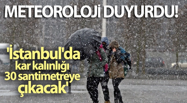 Meteoroloji'den İstanbul için kar açıklaması