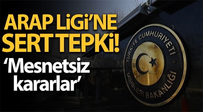 Arap Ligi'ne sert tepki!