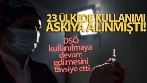 DSÖ'den Astrazeneca aşısı açıklaması!