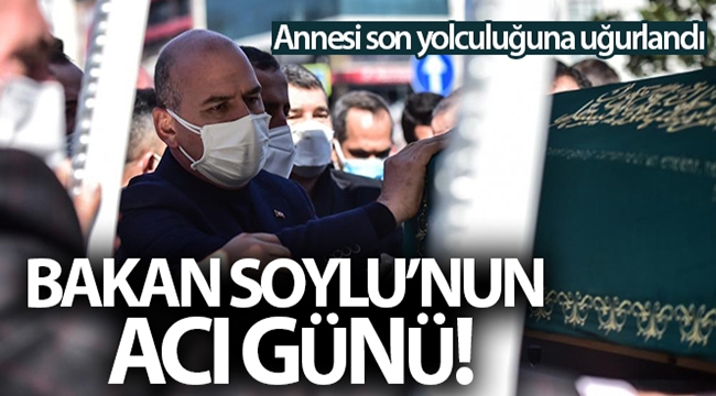 İçişleri Bakanı Soylu'nun acı günü! Annesi son yolculuğuna uğurlandı