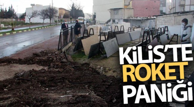 Kilis'te roket paniği