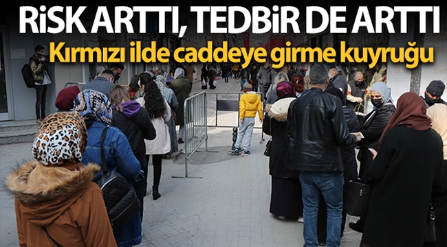 'Kırmızı' alarm veren Samsun'da tedbirler de kuyruklar da arttı