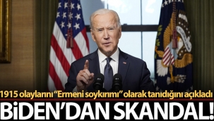 Biden, 1915 olayları için “soykırım” dedi