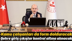 İçişleri Bakanı Soylu'dan tam kapanmayla ilgili açıklamalar