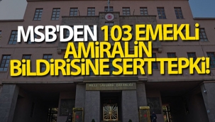 MSB'den 103 emekli amirale sert tepki