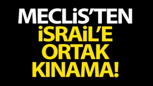Meclis'ten İsrail'e ortak kınama